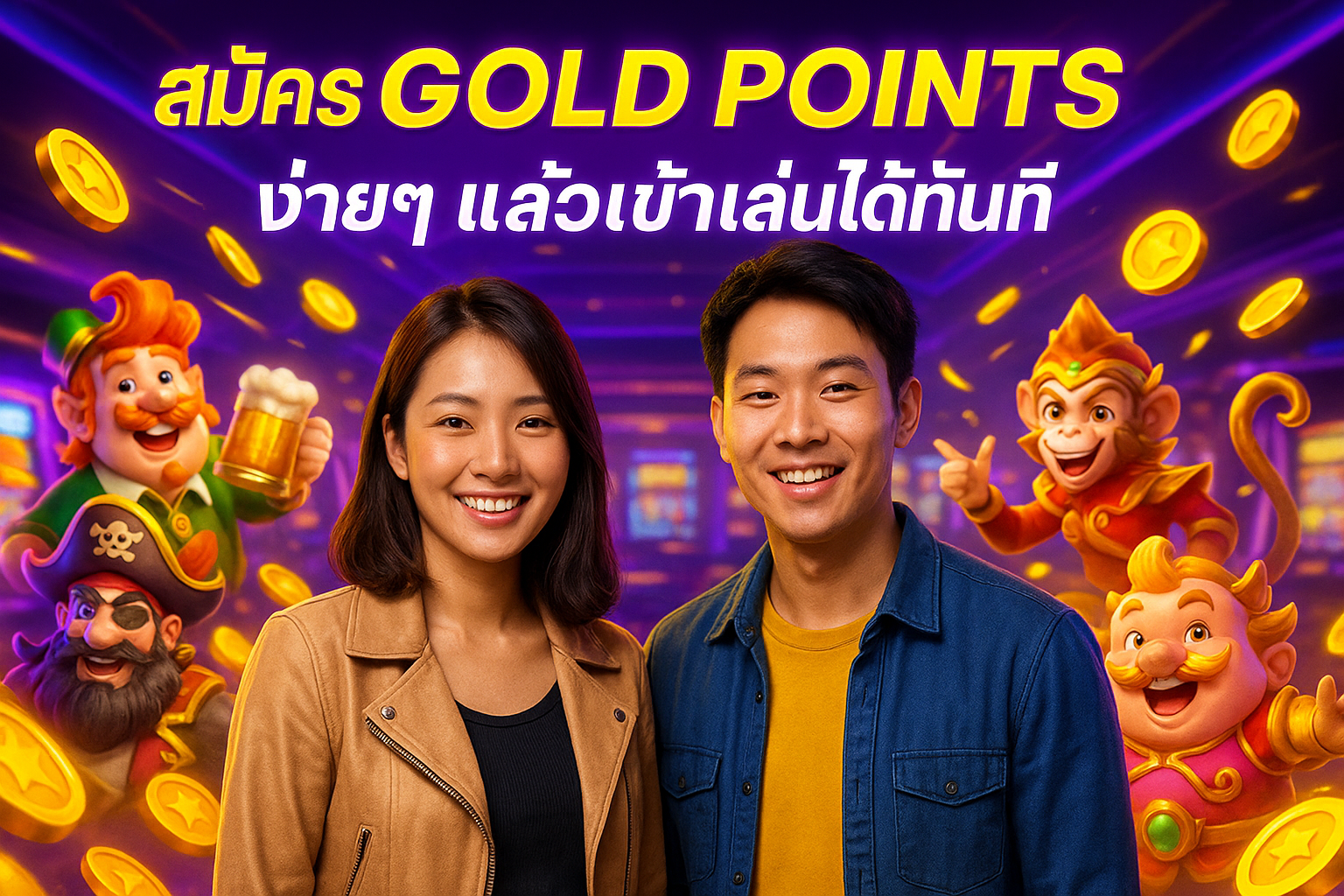 สมัคร GOLD POINTS ง่ายๆ แล้วเข้าเล่นได้ทันที